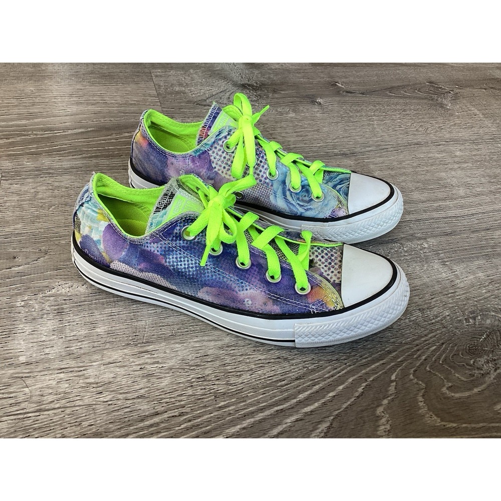 Converse CTAS Women's Size 6 Chuck Taylor All Stars Floral Low Top Shoes 553297F